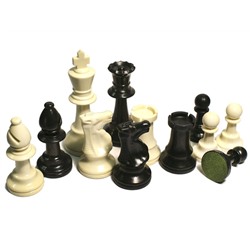 Фигуры шахматные (пластмассовые без утяжелителя).