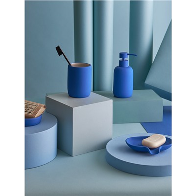 Стакан для зубных щеток Flow, синий индиго