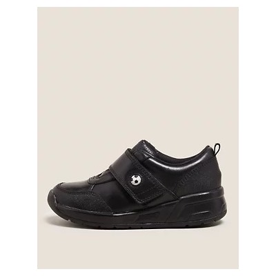 Kids' Leather Riptape Football School Shoes (8 Small - 1 Large)
