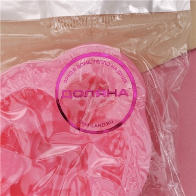 Молд для заливки Доляна «Ангел с гармошкой», силикон, 9×7.4×2 см, розовый