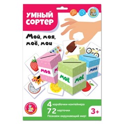 Развивающая игра «Умный сортер. Мой, моя, моё, мои»