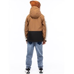 Куртка утеплённая для мальчика NIKASTYLE 4м4525 Черный кэмел Nikastyle