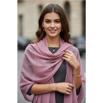 Шарф шифоновый однотонный Арт 0984/3