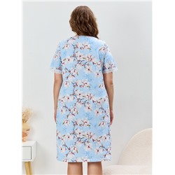 Женская сорочка Узор-1 НС-634 / голубой