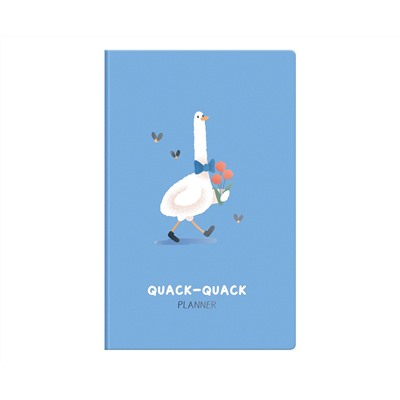 Планер недатированный, 32л., 135*210мм, на скобе MESHU "Quack-Quack", матовая ламинация, выборочный лак