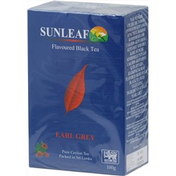SUNLEAF. Black Tea Earl Grey 100 гр. карт.пачка