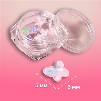 Фигурки для декора «Витражные бабочки», объёмные, разноцветные