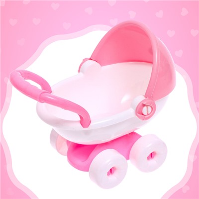 Пупсы «Малышки», набор 2 шт., с коляской, с аксессуарами, МИКС