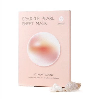 May Island Тканевая маска для сияния кожи лица с экстрактом жемчуга