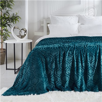 Плед флисовый Узор индиго Арт Дизайн