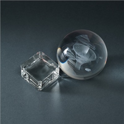 Фигурка стекло шар «Дирижабль», d=6 см