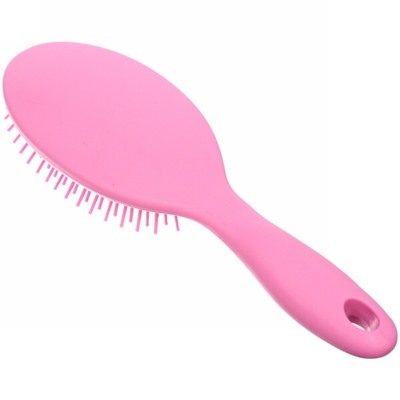 Расческа массажная "Lady Brush", форма овальная, цвет фуксия, 22,5*7см (блистер Ultramarine)