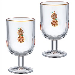 НАБОР БОКАЛОВ ДЛЯ ВИНА "FRUITY ORANGE" ИЗ 2 ШТ. 350 МЛ