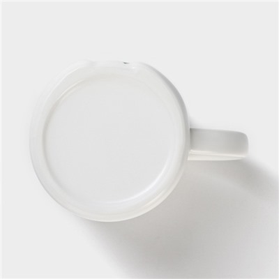 Кружка с ложкой «Панда», 350 мл, керамика, белая