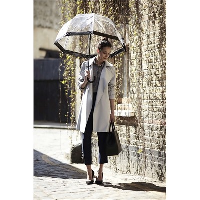 L041-01 Black (Черный) Зонт женский трость Fulton