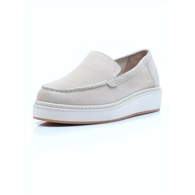 03-5060-5 BEIGE Лоферы женские (натуральная замша)