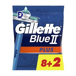 GT станки однораз.  Blue II Plus UG 10шт.пакет