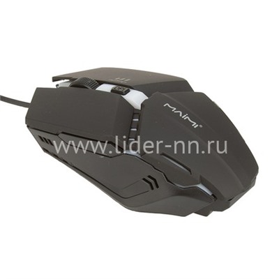Мышь проводная MAIMI S2 (черная) Game Design/LED подсветка