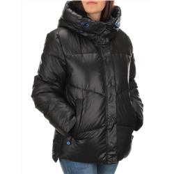 21069 BLACK Куртка зимняя женская Flance Rose (200 гр. холлофайбер)