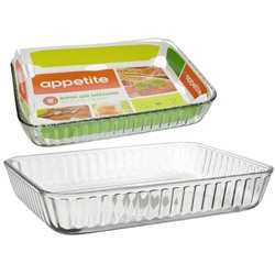 Форма жаропрочная 2,6л прямоугольная 30*23*6см тм Appetite