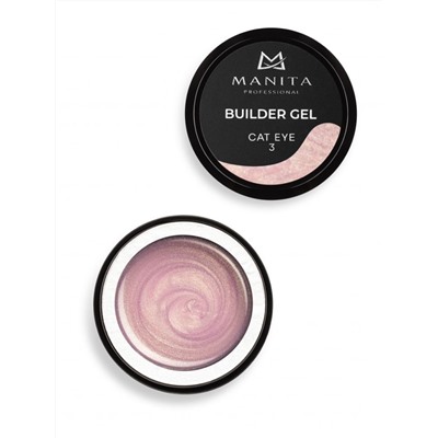 Manita Professional Гель моделирующий для ногтей / Builder Gel Cat Eye №03, 15 мл
