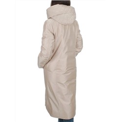 EAC327 LT.BEIGE Пальто зимнее женское (200 гр. холлофайбера)