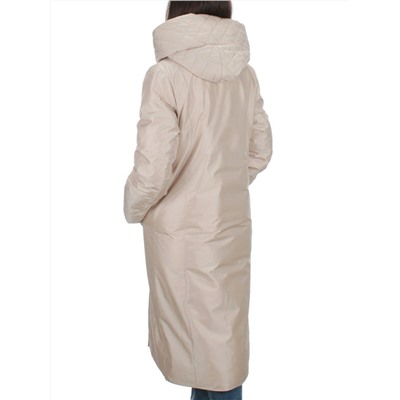 EAC327 LT.BEIGE Пальто зимнее женское (200 гр. холлофайбера)