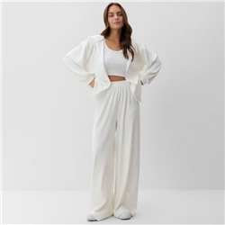 Костюм женский (толстовка и брюки) KAFTAN Plushy р. 44-46, белый