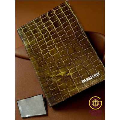 Обложка для паспорта из натуральной кожи