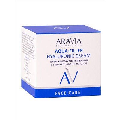 Aravia Laboratories Крем для лица ультраувлажняющий с гиалуроновой кислотой / Aqua-Filler Hyaluronic Cream, 50 мл
