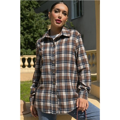 Рубашка Денни (коричневая) Б14144-7М