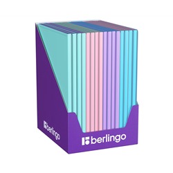 Папка с 10 вкладышами Berlingo "Haze", 9мм, 600мкм, с внутр. карманом, софт-тач, ассорти