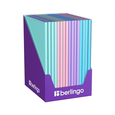 Папка с 10 вкладышами Berlingo "Haze", 9мм, 600мкм, с внутр. карманом, софт-тач, ассорти