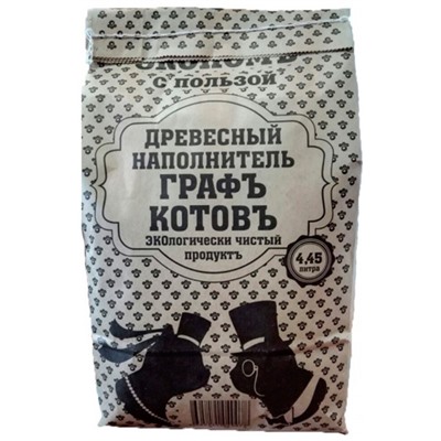 Древесный наполнитель Графъ Котовъ 4,45 л (2кг)