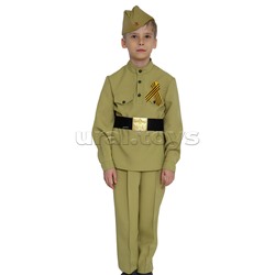 Костюм "Солдатик в брюках" текстиль дет. р-р S (рост 116-122)