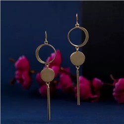 Estele Luxury Designer Gold Plated Drop Earrings