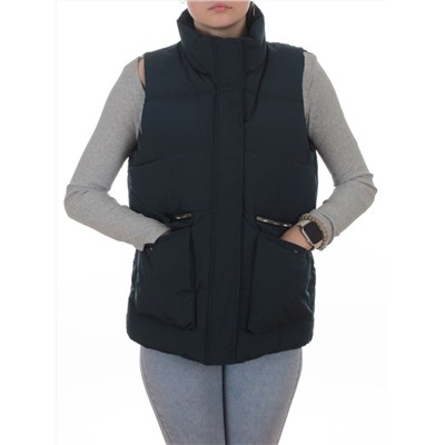 793 DK. BLUE Жилет зимний утепленный женский (150 гр. холлофайбер)