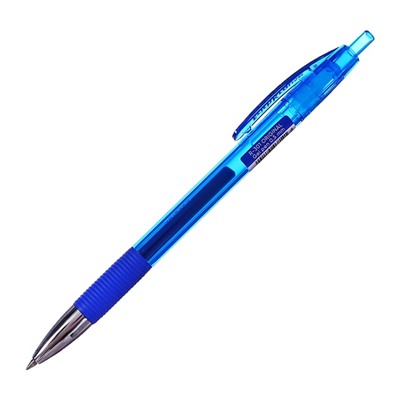 Ручка гелевая автоматическая ErichKrause R-301 Original Gel Matic & Grip, узел 0.5 мм, чернила синие, резиновый держатель, длина линии письма 500 метров