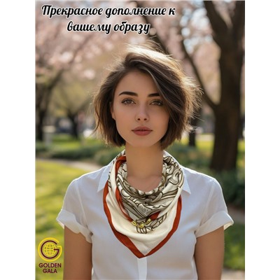 Платок на шею с украшением Артикул 2455/29