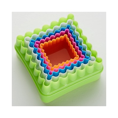 Набор форм BE-4300P/5 2сторон 5шт Квадрат пласт (380/18)