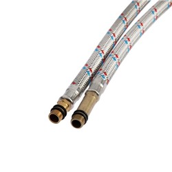 Подводка для смесителя ZEIN, гайка 1/2", штуцер М10, 60 см, ключ для монтажа, набор 2 шт.