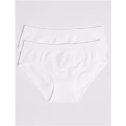 2 Pack Seamfree Bikini Knickers (6-16 Yrs)