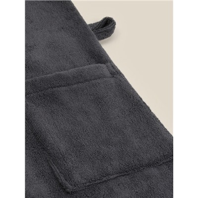 Халат махровый с капюшоном женский SL HOME: Basic "Гри Сандре", р-р XL, 100% хл, 420 г/м2