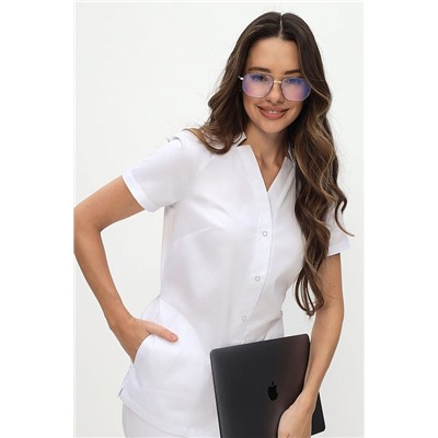 Блуза медицинская женская 3-97-04-1 / ADVA Белая (0F)