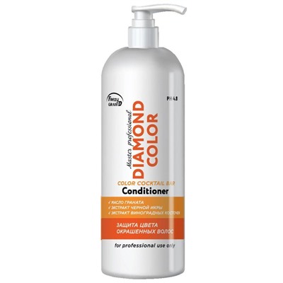 Кондиционер для окрашенных волос с экстрактом чёрной икры Diamond Color PH 4.8, Frezy Grand, 1000 мл