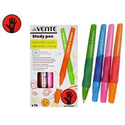 Ручка обучающая для правши deVENTE Study Pen, узел 0.7 мм, каучуковый держатель, чернила синие на масляной основе