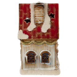 Фигурка декоративная с подсвет "Домик" (AAx2, н/п), L10,5 W8,5 H14,5 см
