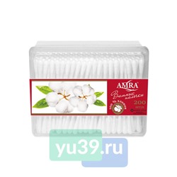 Ватные палочки AMRA (прямоуг.), 200 шт.