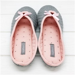 Тапочки «Вафли» серые