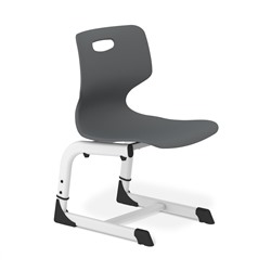 Стул Альфа SHT-S-TN21/3-5
                        а3-5 темно-серый / белый муар